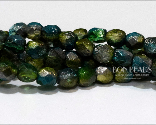 6mm Matted Laguna Celestial Etched Round Fire Polished (300 Pieces)