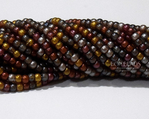 4/0  BonBon™ Aged Matted Sahara Picasso Mix (1/4 Kilo)