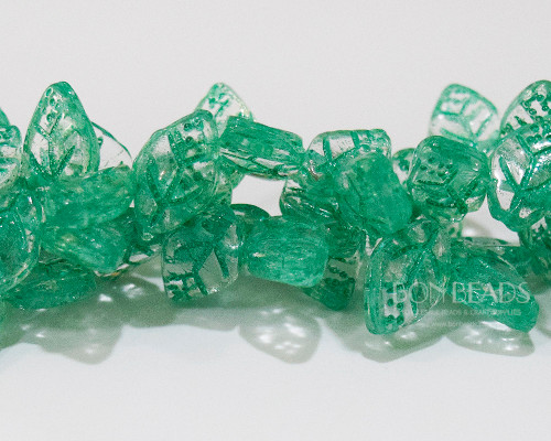 12x7mm Crystal Lined olive Leaves (150 Pieces)