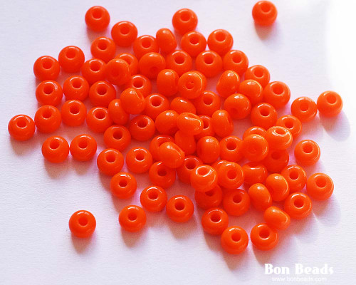 6/0 Coral Round Seed Beads (100 Grams)