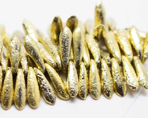  3x11mm Gold Ore Etched Daggers (300 Pieces)