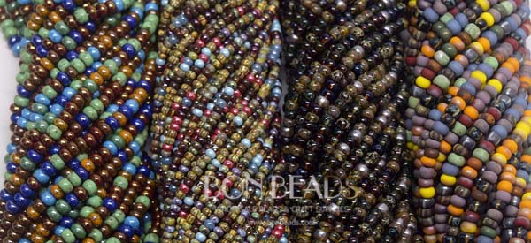 New aged striped seed beads