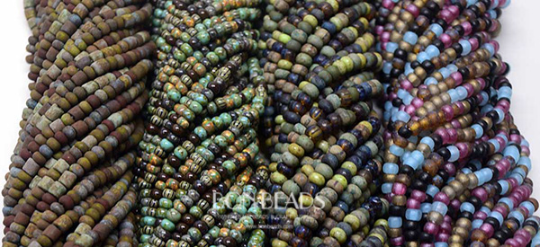 New Aged Stripped Seed Bead Mixes