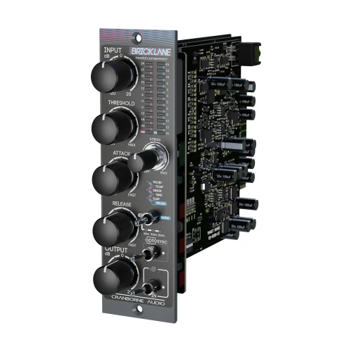 Angled view of the Cranborne Audio Brick Lane 500 module