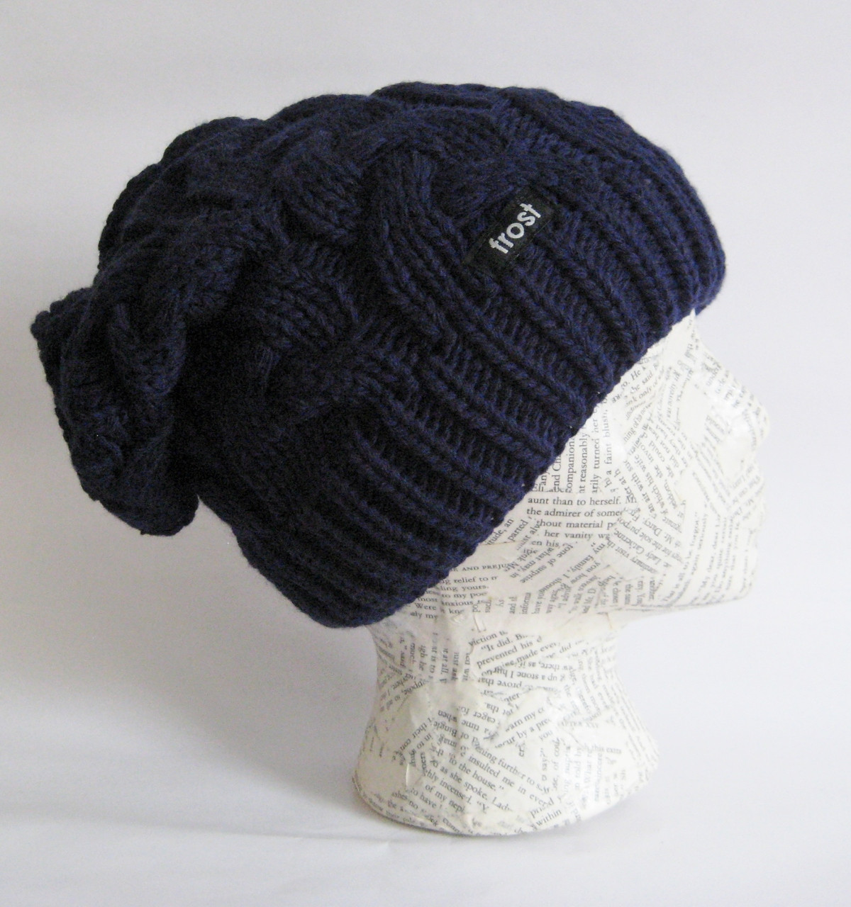 Bonnet Femme Dots Slouchy Rose Chaud - Hiver - NEUF AVEC ÉTIQUETTE