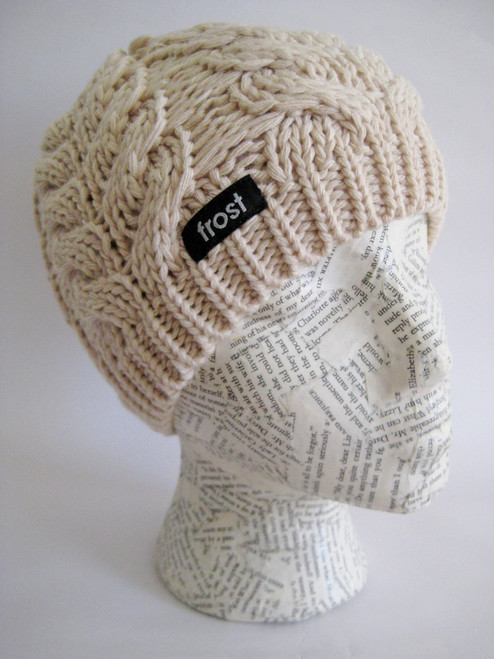 women's cable knit beanie hat