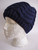 Cable knit beanie hat for women