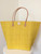 Oversized Raffia Bag, Woven Straw Beach Bag, Made in Madagascar Yellow