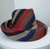 Raffia Straw Fedora Hat: Women's Summer Beach Sun Hat Red/Blue