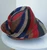 Raffia Straw Fedora Hat: Women's Summer Beach Sun Hat Red/Blue