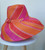 Women's Raffia Sun Hat, Large Brim, Summer Lightweight Natural Grass Hat, Org/Pnk