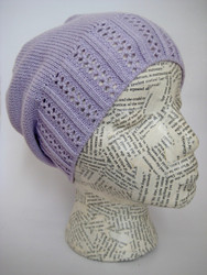 Slouchy spring crochet hat for girls