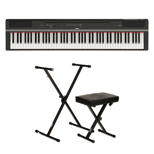 Yamaha P-125 88-Key Digital Piano Black - Standard Bundle