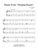 Theme from "Sleeping Beauty" Easy Favorite Piano Solo