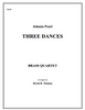 Three Dances Brass Quartet (Pezel/Thomas)