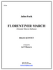 Florentiner March Brass Quintet (Fucik/arr. Villanueva) PDF Download