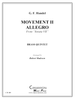 Movement II, "Allegro from Sonata VII" Brass Quintet (Handel/Madeson) PDF Download