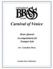 Carnival of Venice Brass Quartet accompaniment to Trumpet Solo PDF Download (order solo separately)