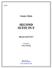 Second Suite in F for Brass Quintet (Holst/arr. Nowak) PDF Download