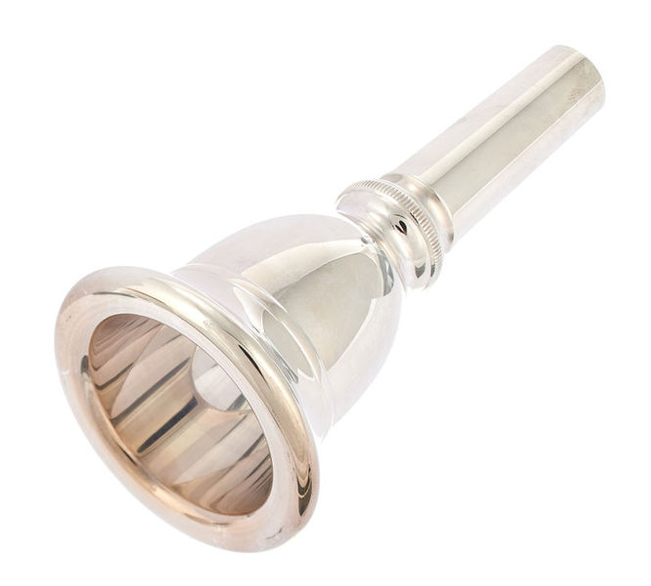 Tuba Mouthpiece' CHIEF', machined brass - Silver Plate Finish – Wessex Tubas