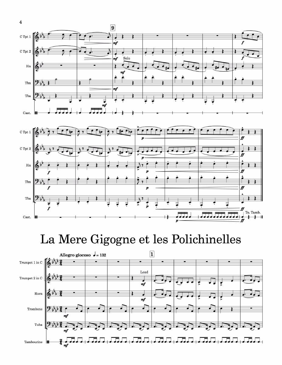Nutcracker Dance Suite Brass Quintet w/Optional Percussion (Tchaikovsky/arr. Buckley) PDF