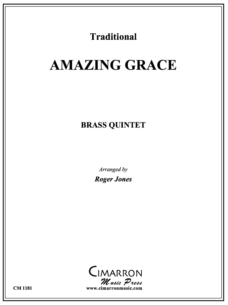 Amazing Grace For Brass Quintet Trad Arr Jones Pdf Download