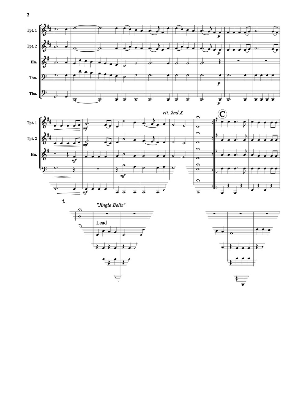 Christmas Sing Along Brass Quintet (Trad /arr Buckley) PDF Download