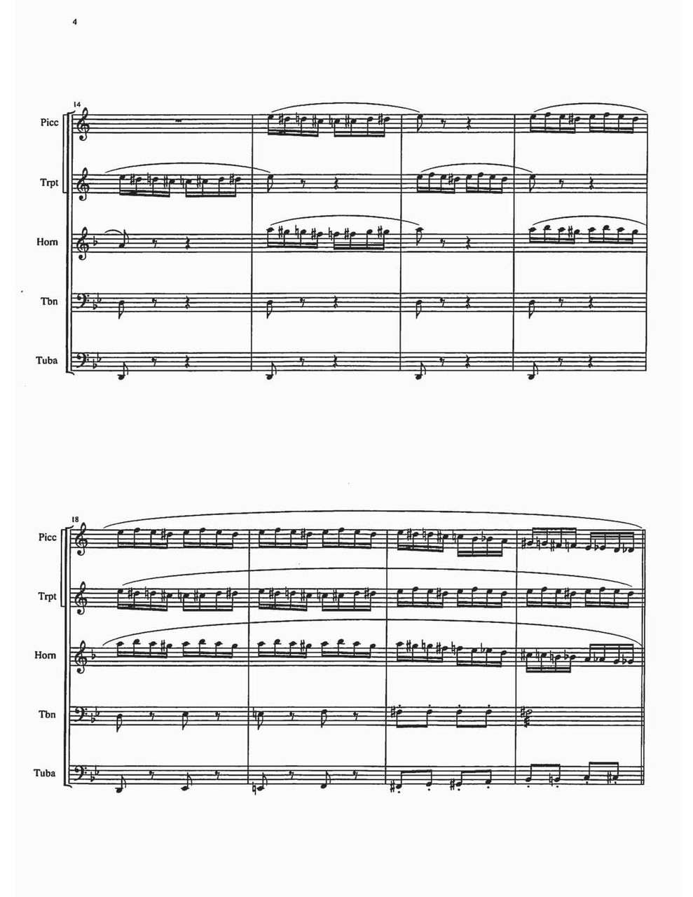 Flight of the Bumblebee Brass Quintet (RimskyKorsakov/arr. Ridenour) PDF Download Canadian