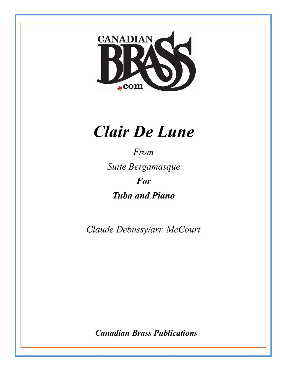 Clair De Lune For Tuba And Piano Pdf Download