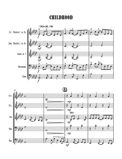 CHILDHOOD BRASS QUINTET