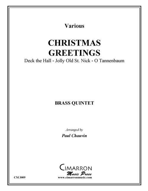 Christmas Greetings for Brass Quintet (Various/ arr. Paul Chauvin)