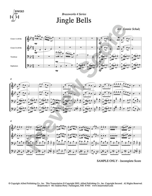 JINGLE BELLS BRASS QUARTET (TRAD./SCHULZ) PDF Download Canadian Brass