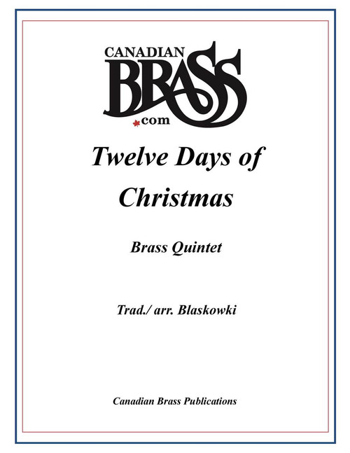 Twelve Days of Christmas for Brass Quintet and Choir (arr. Howard