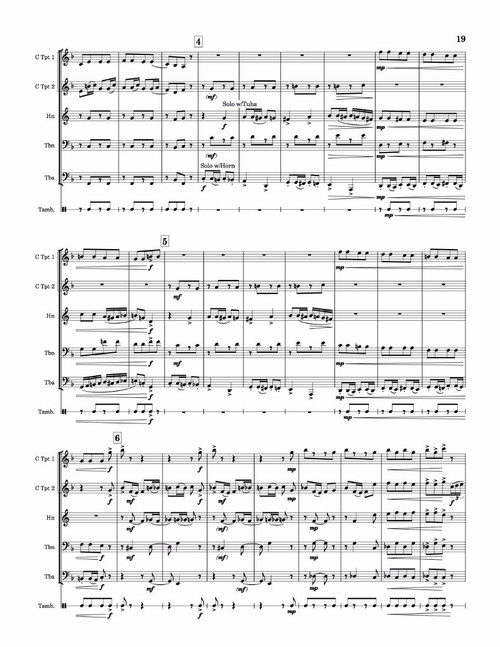 Nutcracker Dance Suite Brass Quintet w/Optional Percussion (Tchaikovsky/arr. Buckley) PDF