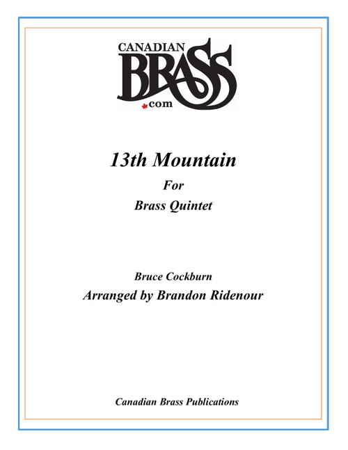 13th Mountain Brass Quintet (Cockburn/arr. Ridenour) PDF Download