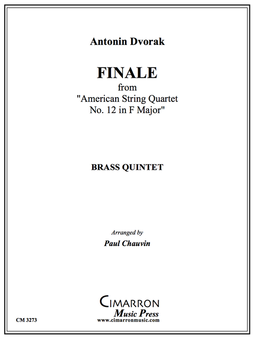 Finale from the "American String Quartet No. 12 in F Major" for Brass Quintet (Dvorak/arr. Chauvin) PDF Download Finale from the "American String Quartet No. 12 in F Major" for Brass Quintet (Dvorak/arr. Chauvin) PDF Download
