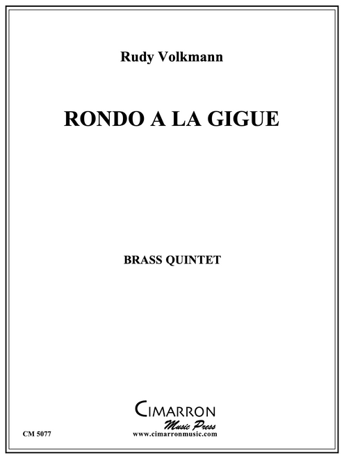 Rondo A La Gigue Brass Quintet (Rudy Volkman) PDF Download
