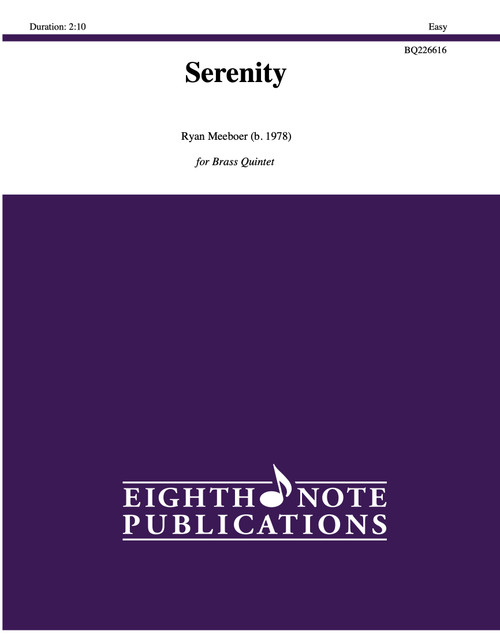 Serenity for Brass Quintet (Meeboer) PDF Download