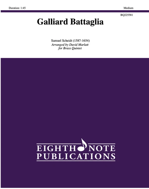 Galliard Battaglia Brass Quintet (Scheidt/arr. Marlatt) PDF Download