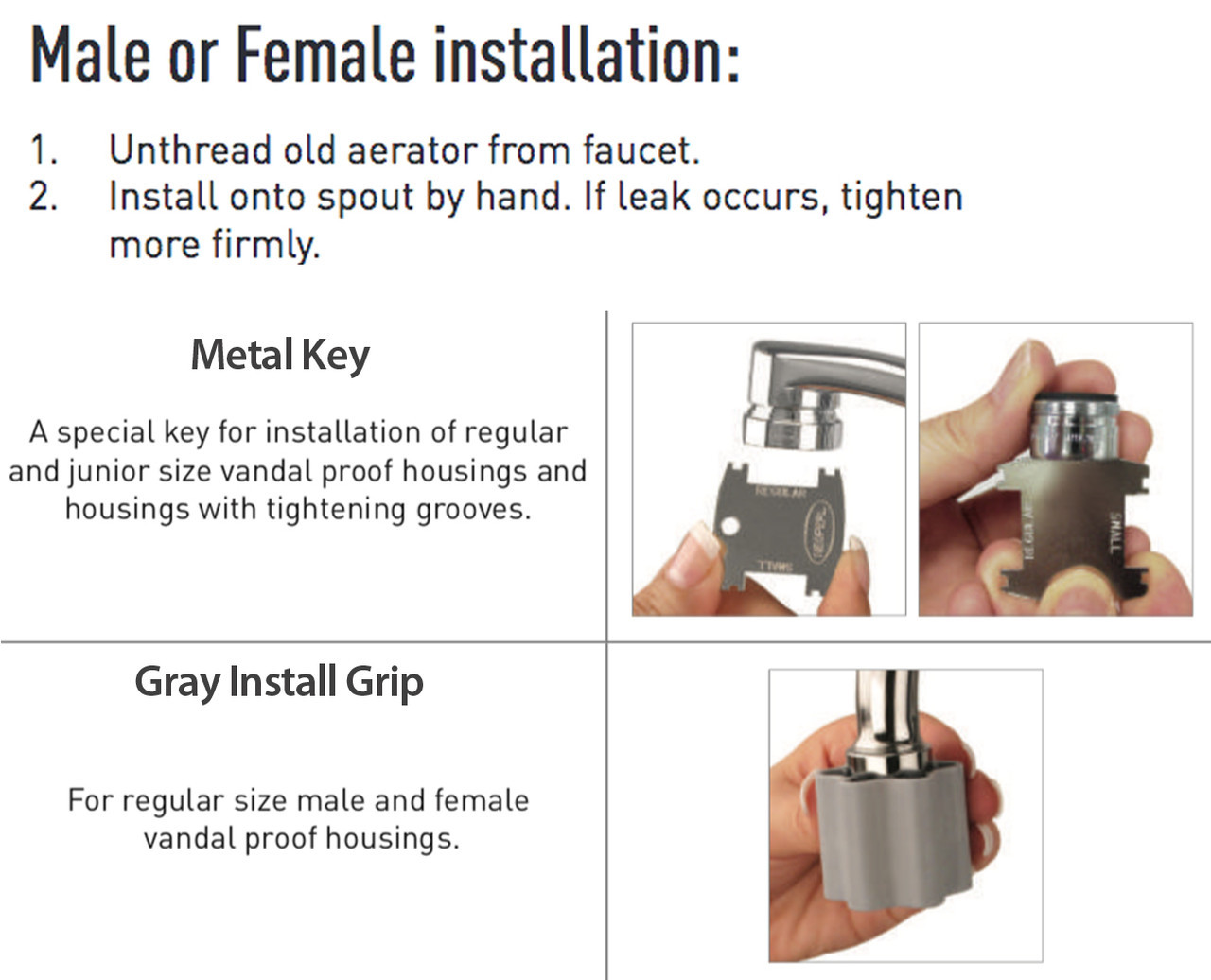 Neoperl Spring Flo Ultra 1.8 gpm Male PCA Aerated Stream Faucet