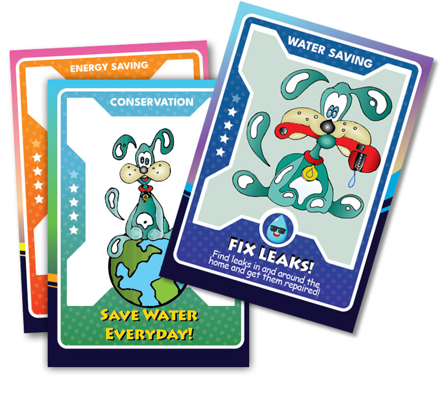 Conservation Trading Cards, Collect, custom Environment, Water Saving ...