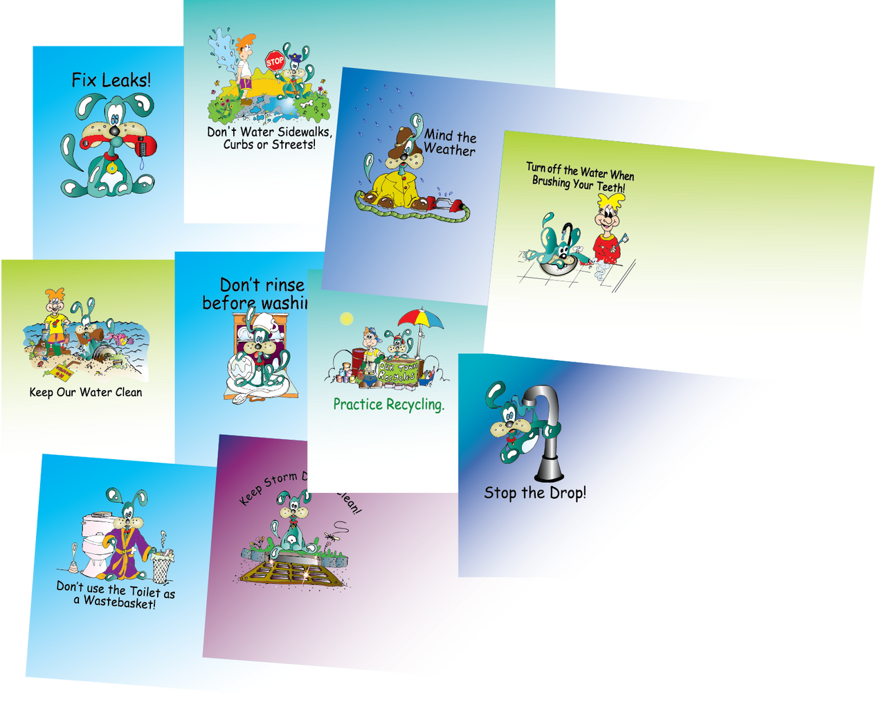 Splash Water Saving Post-It 3M Notepad Water Energy Novelty & Promo ...