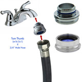 2 adapter to hook up washing machines dish washer appliances to faucet aquarium filter hose nozzle sink portable apartment Fits standard hose threads adapters regular size garden 3/4" RV trailer camper boat