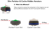 Coin slot slim aerator