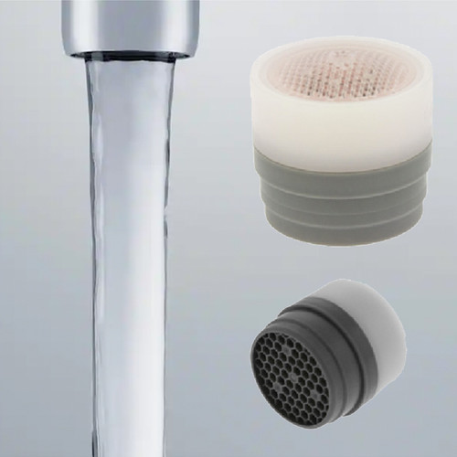low flow insert 1.2 laminar flo aerator Tom Thumb small size faucet PCA pink water sense california