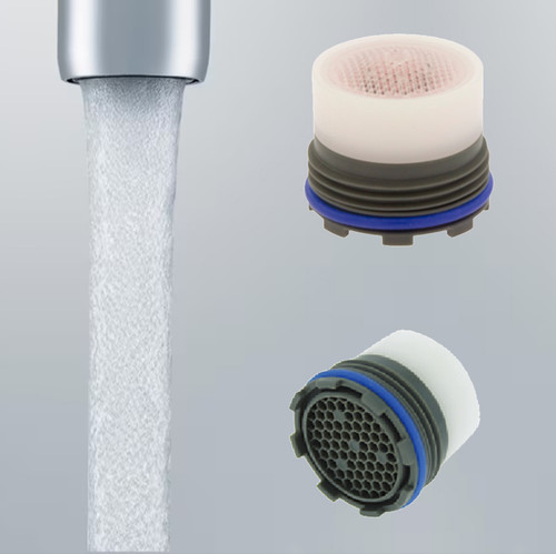 Neoperl  Cache Perlator MPN 16 0030 5 low flow 1.2 gpm Tom Thumb smallest size insert WaterSense  aerator faucets M16.5 Threads Male soft aerated no housing kitchen bathroom saver smart California