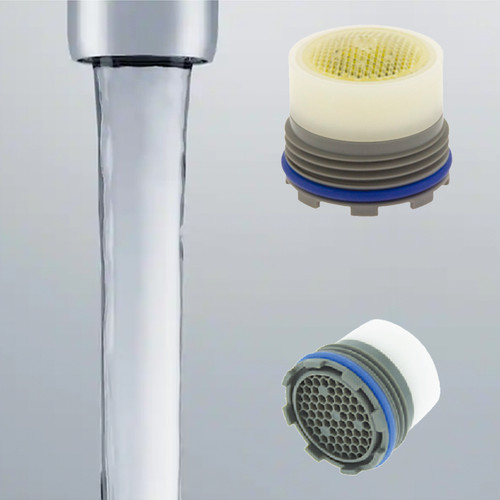 Neoperl  Cache Laminar Clear Stream Perlator MPN 13 0290 5 Max Full flow 2.2 gpm Tom Thumb smallest size insert  aerator faucets M16.5 Threads Male no housing kitchen bathroom saver smart Moen 175084 PART Arris, Align Icon models