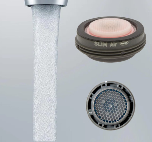 Slim Air neoperl 1.2 gpm MPN 16 0230 5 Aerated faucet aerator standard size 15/16" standard pressure compensating WaterSense low flow soft bubble stream Economy MOEN 180157 Replacement Aerator + Tool Kit 1.2 gpm For Via S8001