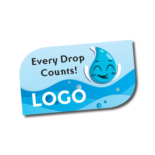 Every Drop Counts Sticker Save water Leaf Shape decal kids cartoon colorful water saver conservation message promotion marketing utilities educational outreach municipality city learning students teacher reward Every Drop Counts Sticker Save water Leaf Shape decal kids cartoon colorful water saver conservation message promotion marketing utilities educational outreach municipality city learning students teacher reward