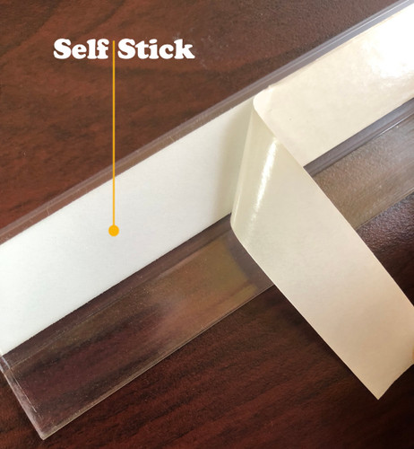 self sealing clear vinyl made in USA save energy money under door blocker air stripping silicon